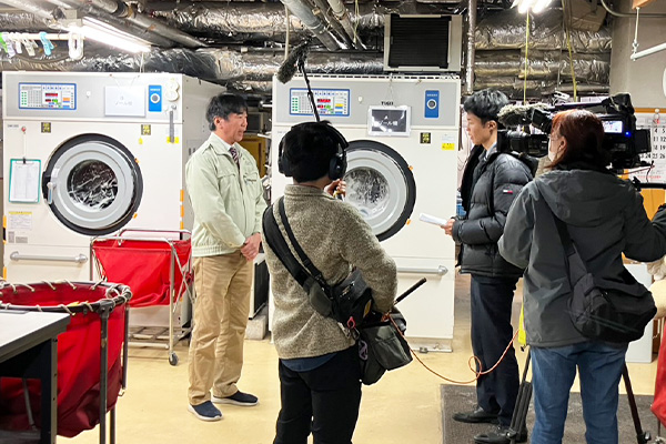 Nスタみやぎ　取材の様子